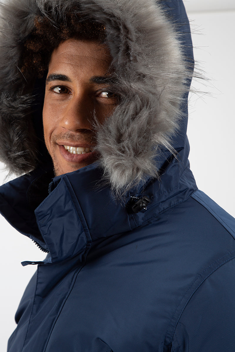 Parka Marino capucha pelo desmontable