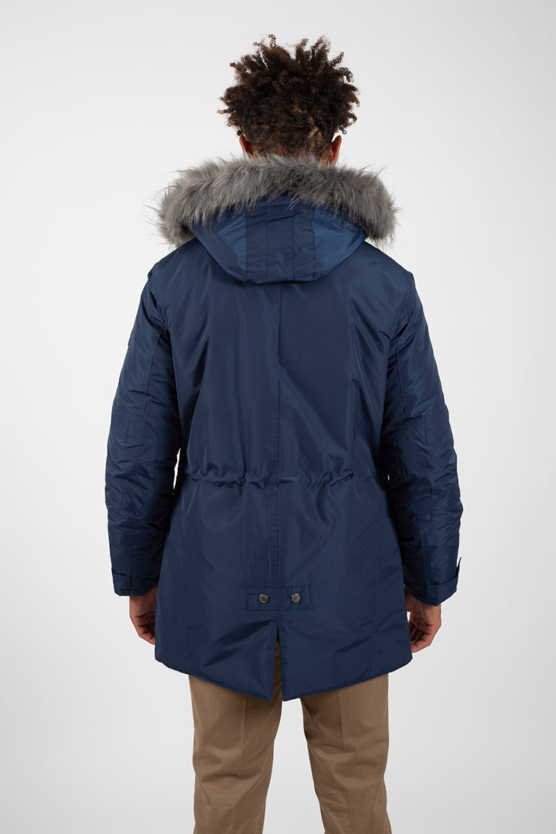 Parka Marino capucha pelo desmontable