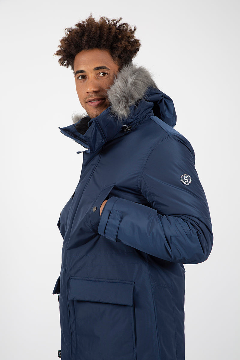 Parka Marino capucha pelo desmontable