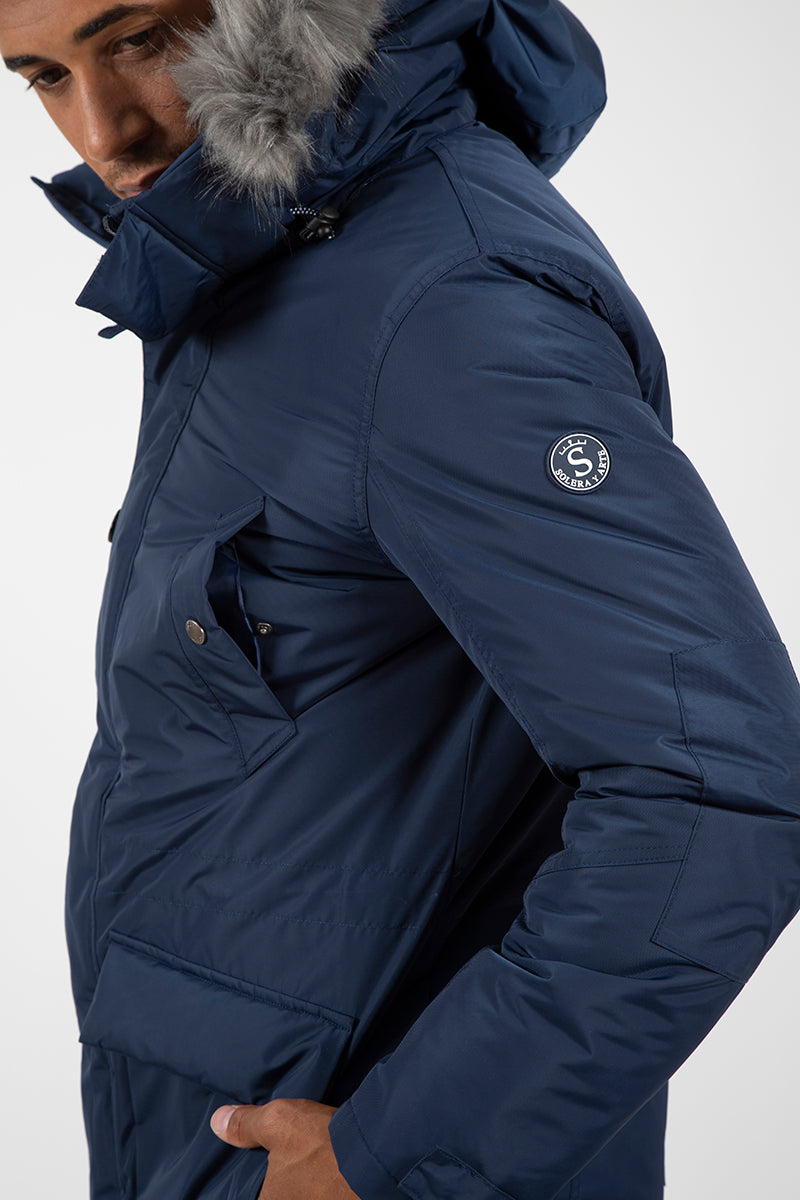 Parka Marino capucha pelo desmontable