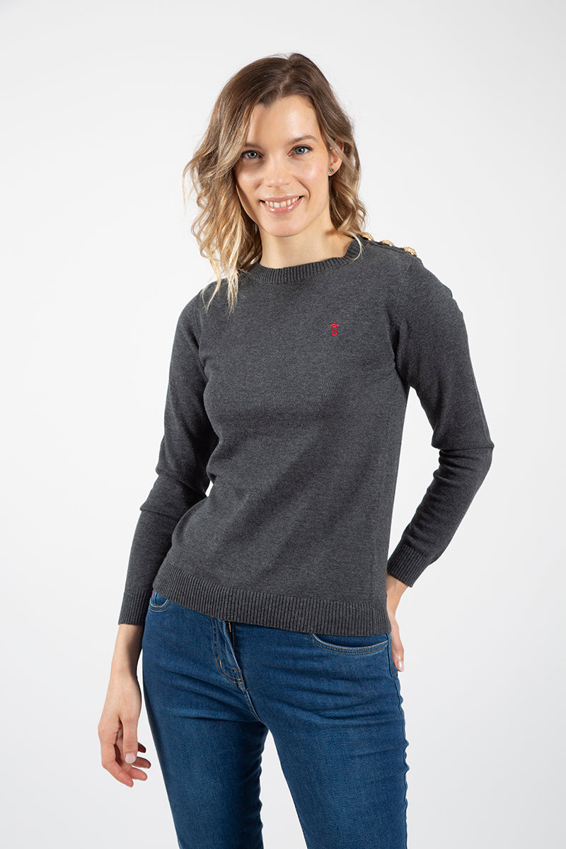 Jersey botones Gris