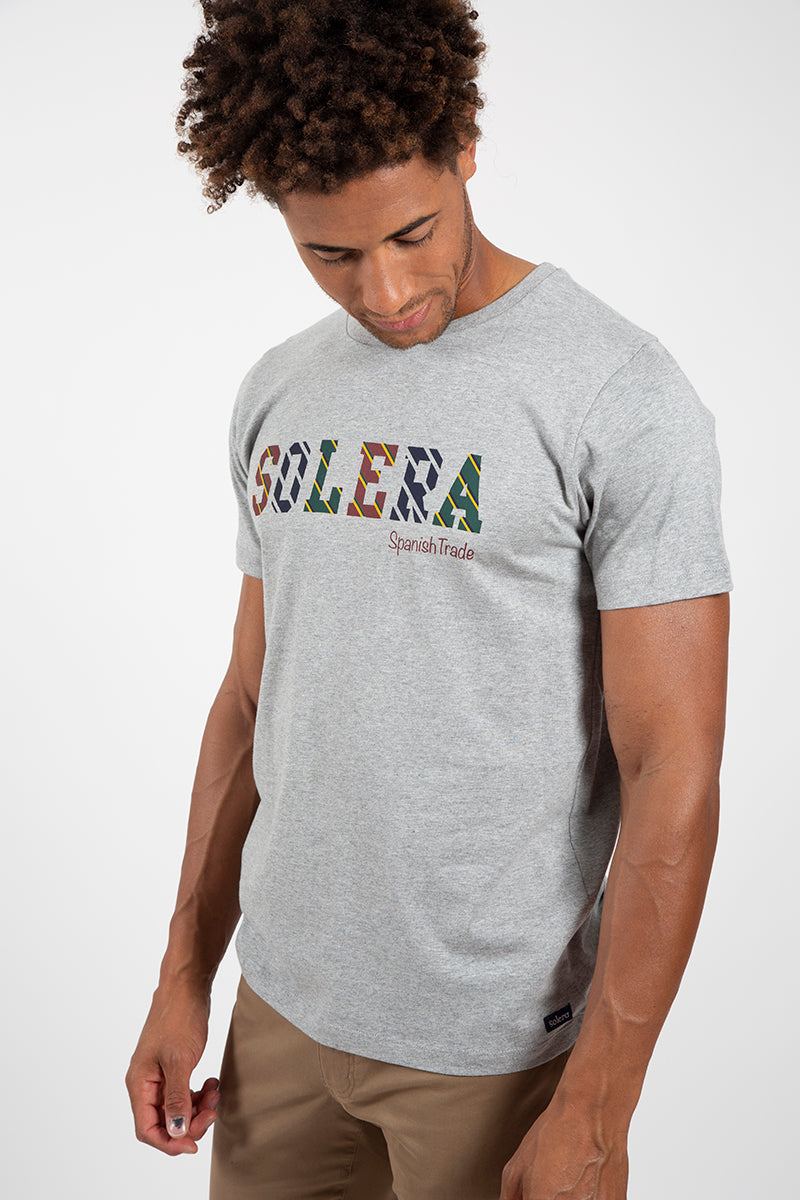 T-shirt Solera commerce gris