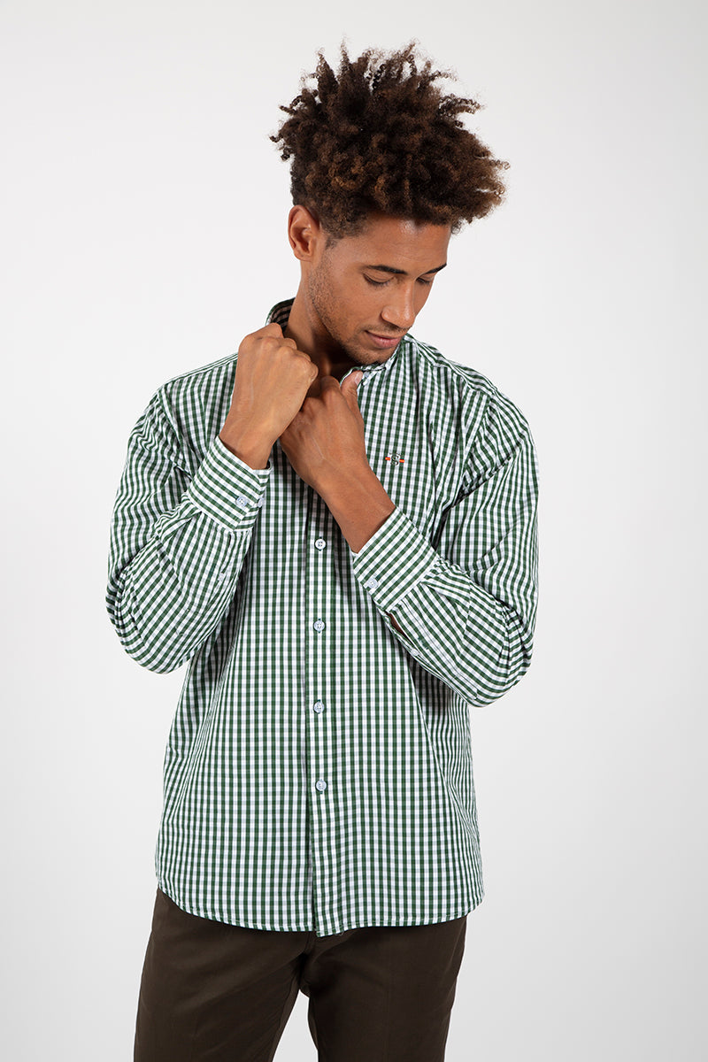 Camisa cuadro Verde