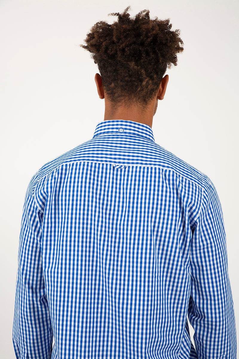 Navy Check Shirt
