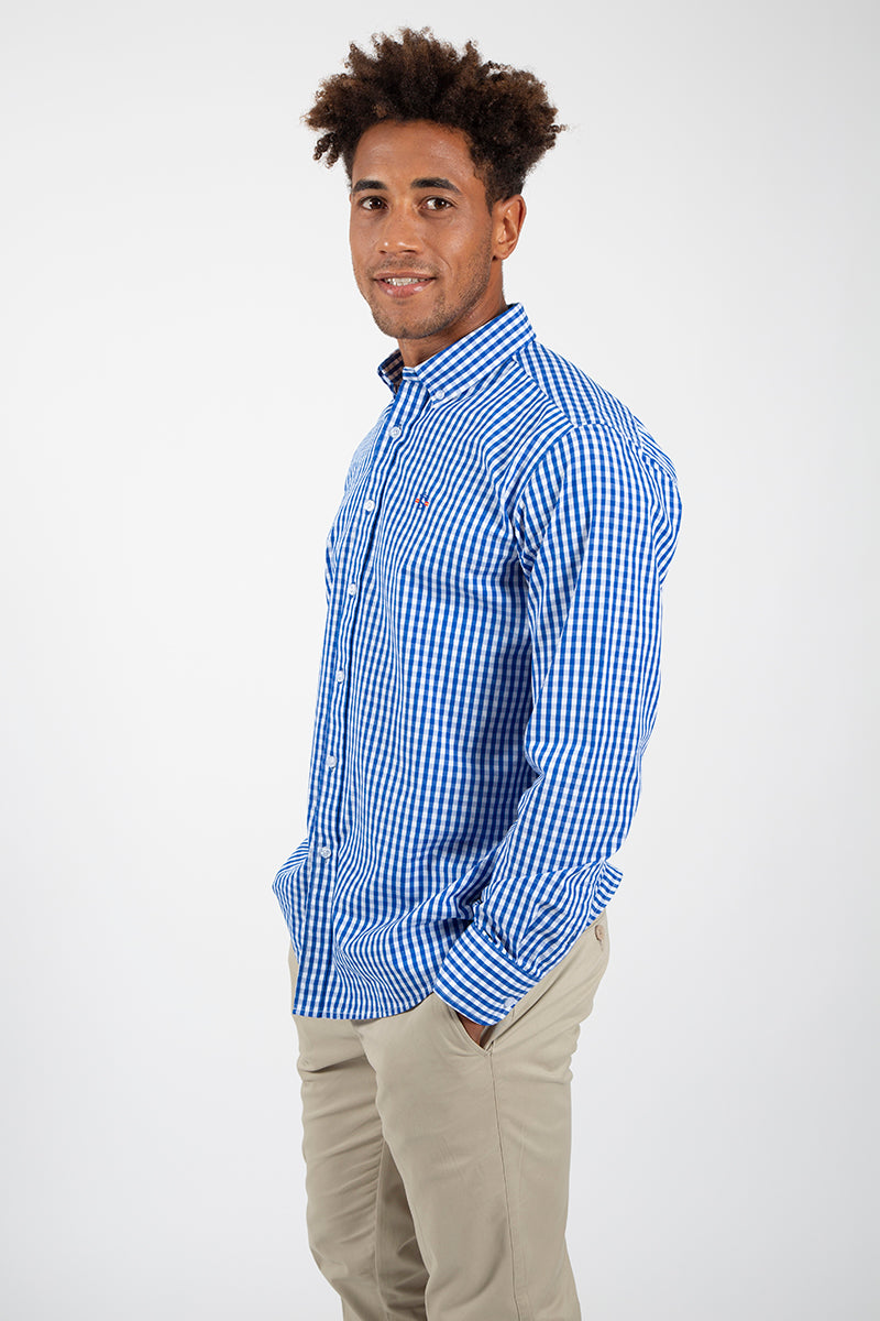 Navy Check Shirt