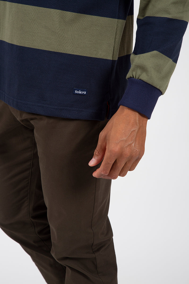 Polo Verde Rayas