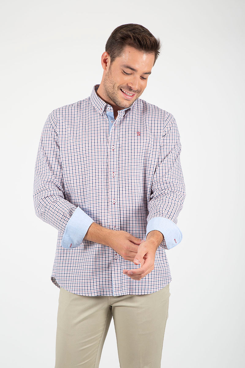 Camisa Cuadro Azul