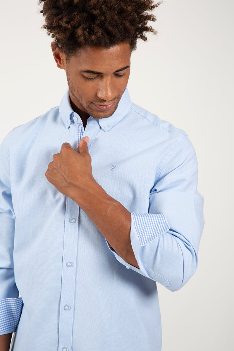 Camisa oxford Azul