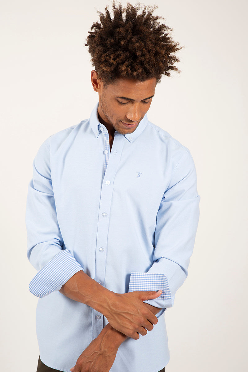Camisa oxford Azul
