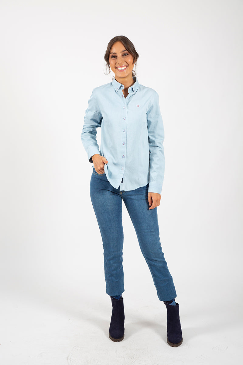 Light blue denim shirt