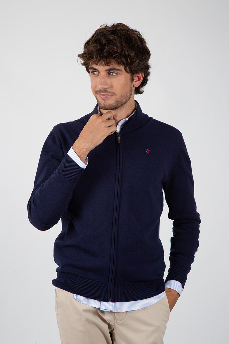 Chaqueta Cremallera Marino