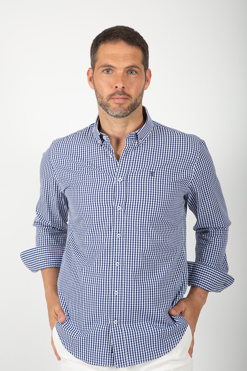 Camisa cuadro marino