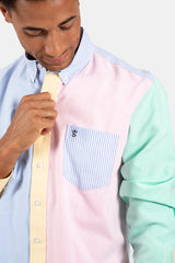 Chemise oxford combinée