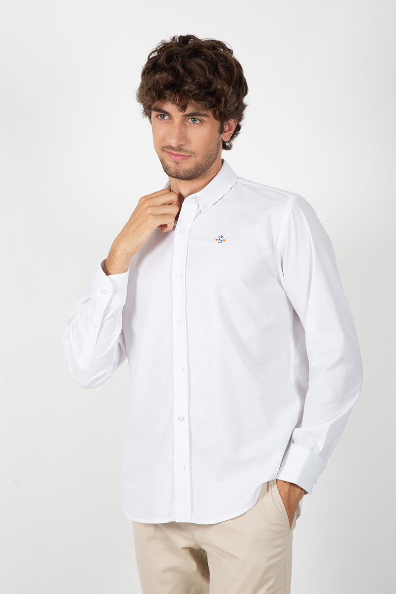 Camisa oxford blanca