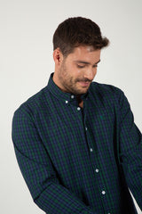 Camisa Marinha e Verde