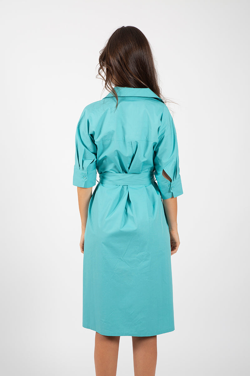 Robe turquoise