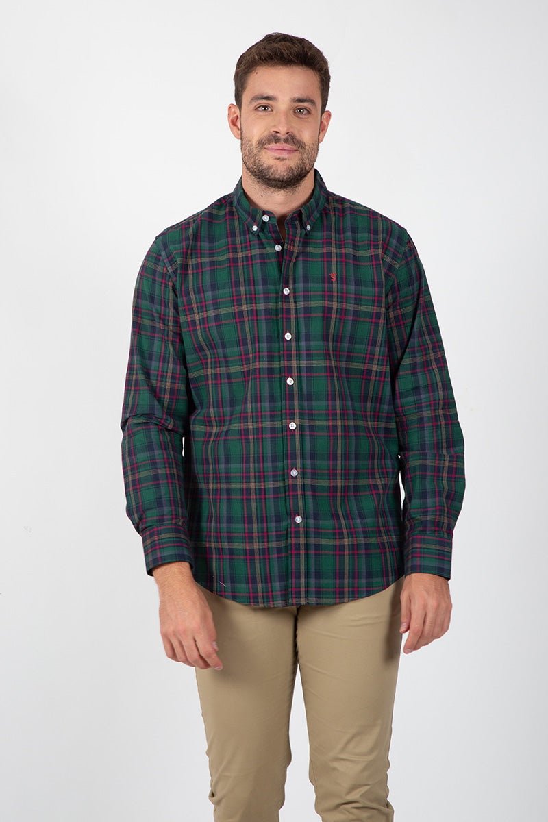 Green Checkered Color Shirt