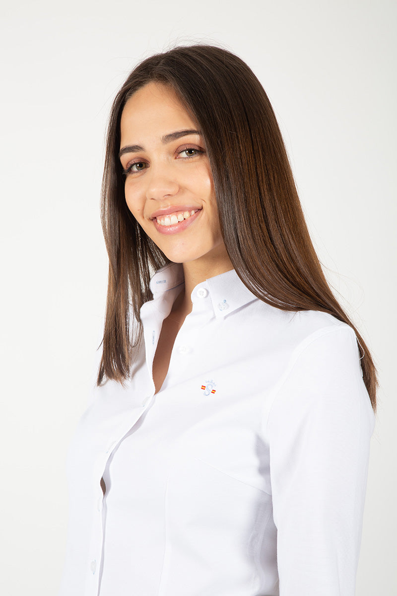 Camisa oxford blanca