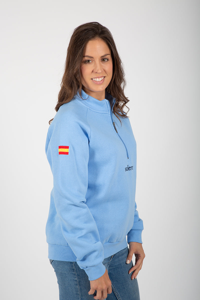 Sudadera Celeste