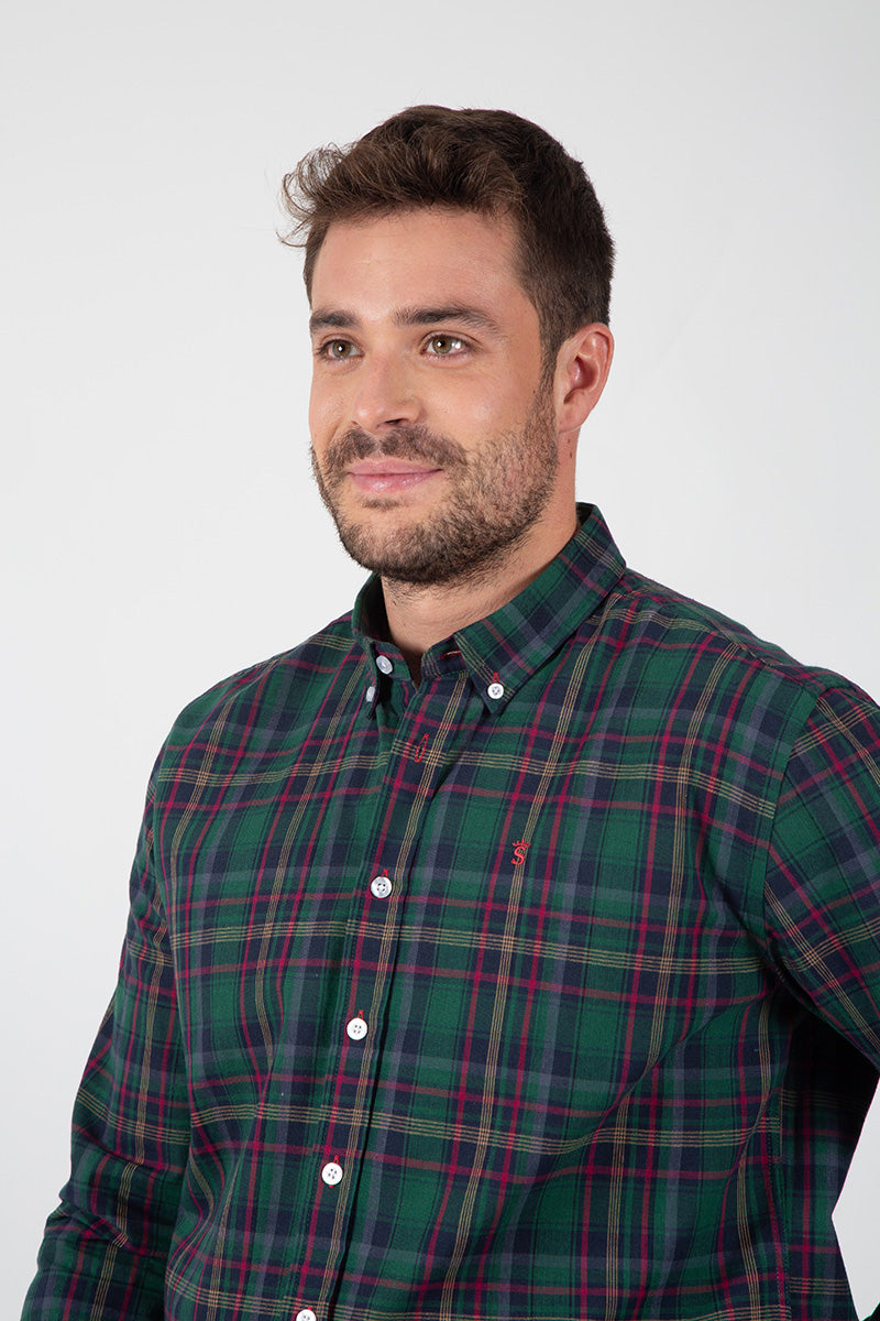 Green Checkered Color Shirt