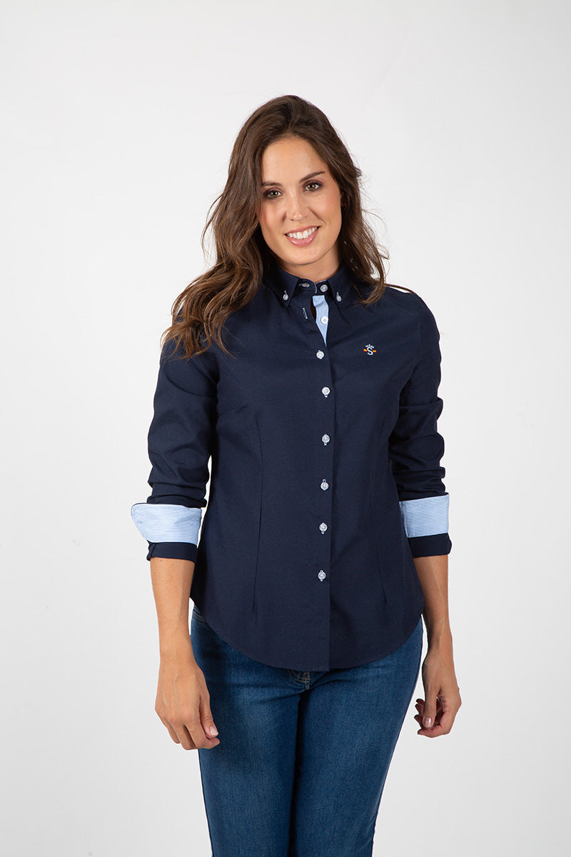 Camisa Marino Óxford