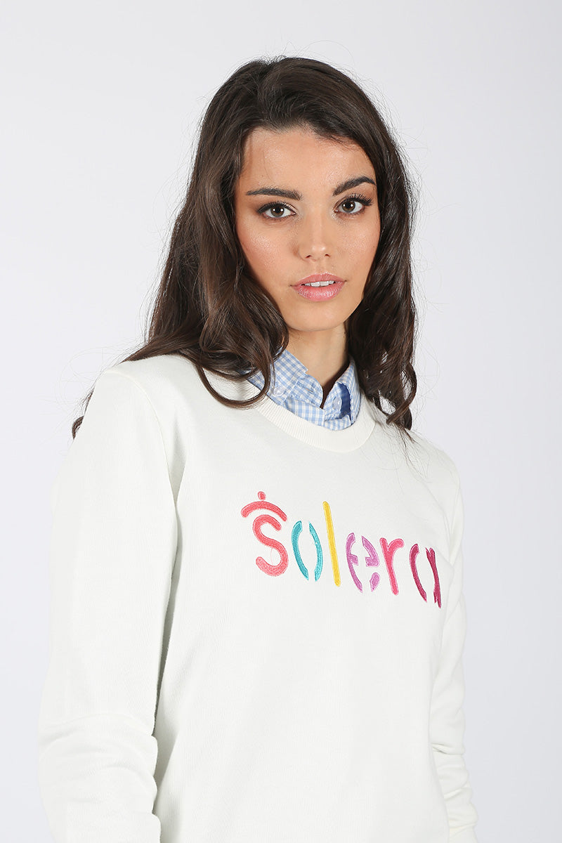 Moletom Branco Cores Solera