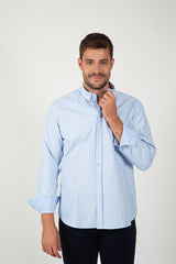 Camisa oxford Celeste