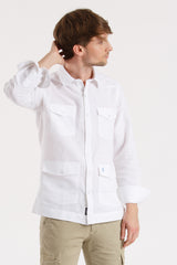 Camisa guayabera blanca