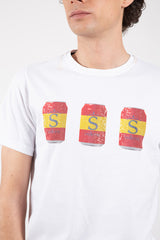 Camiseta latas blanco