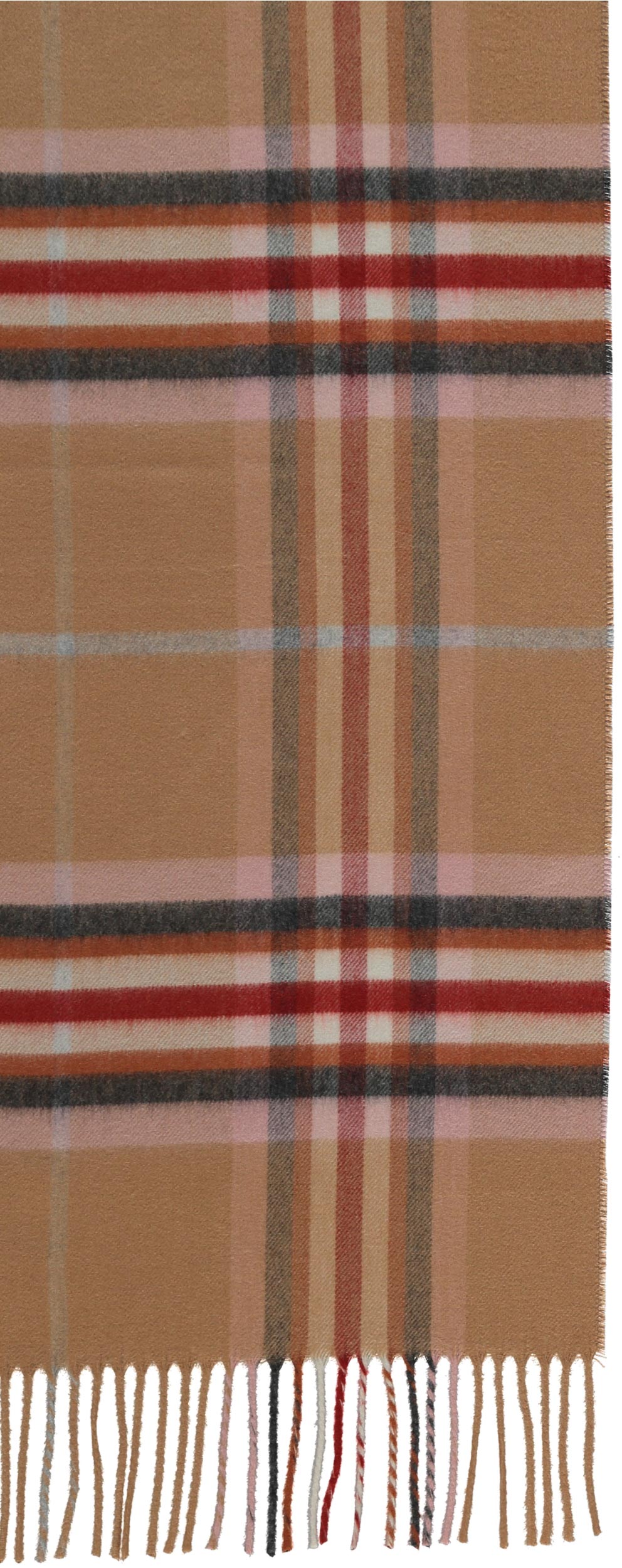 Camel Checkered Scarf