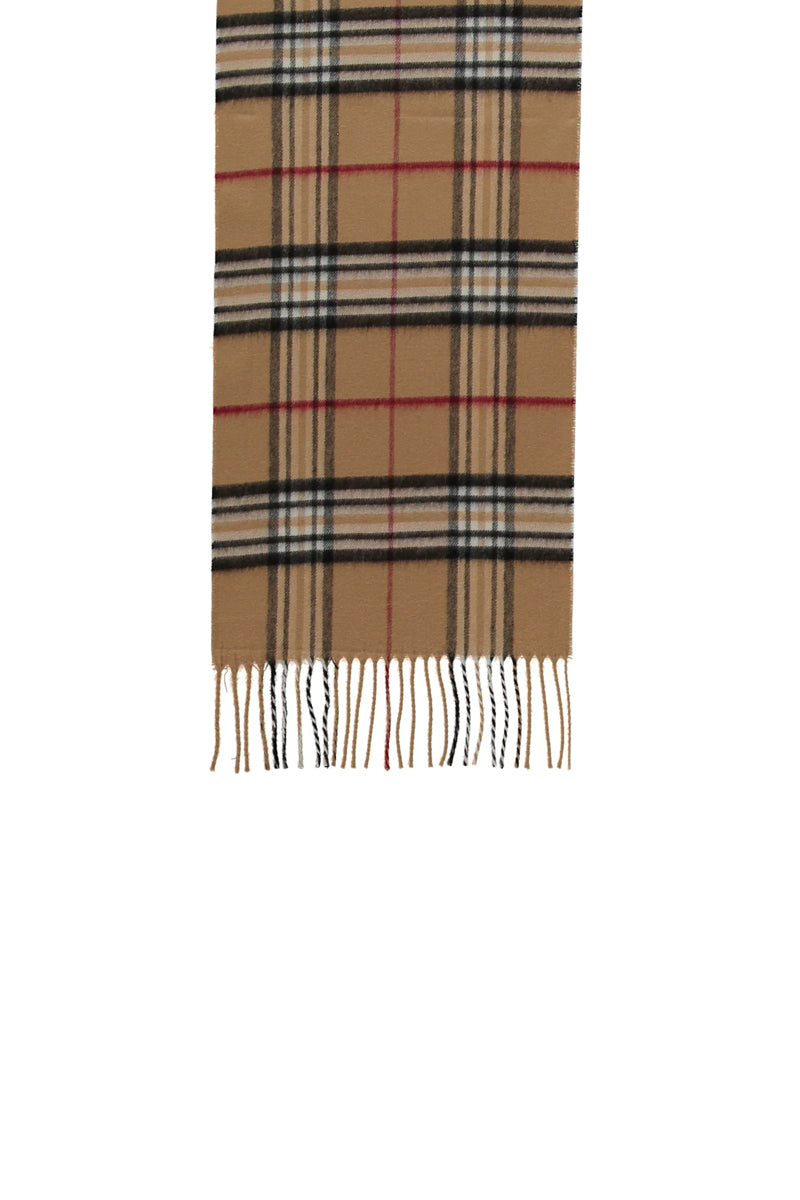 Camel Checkered Scarf