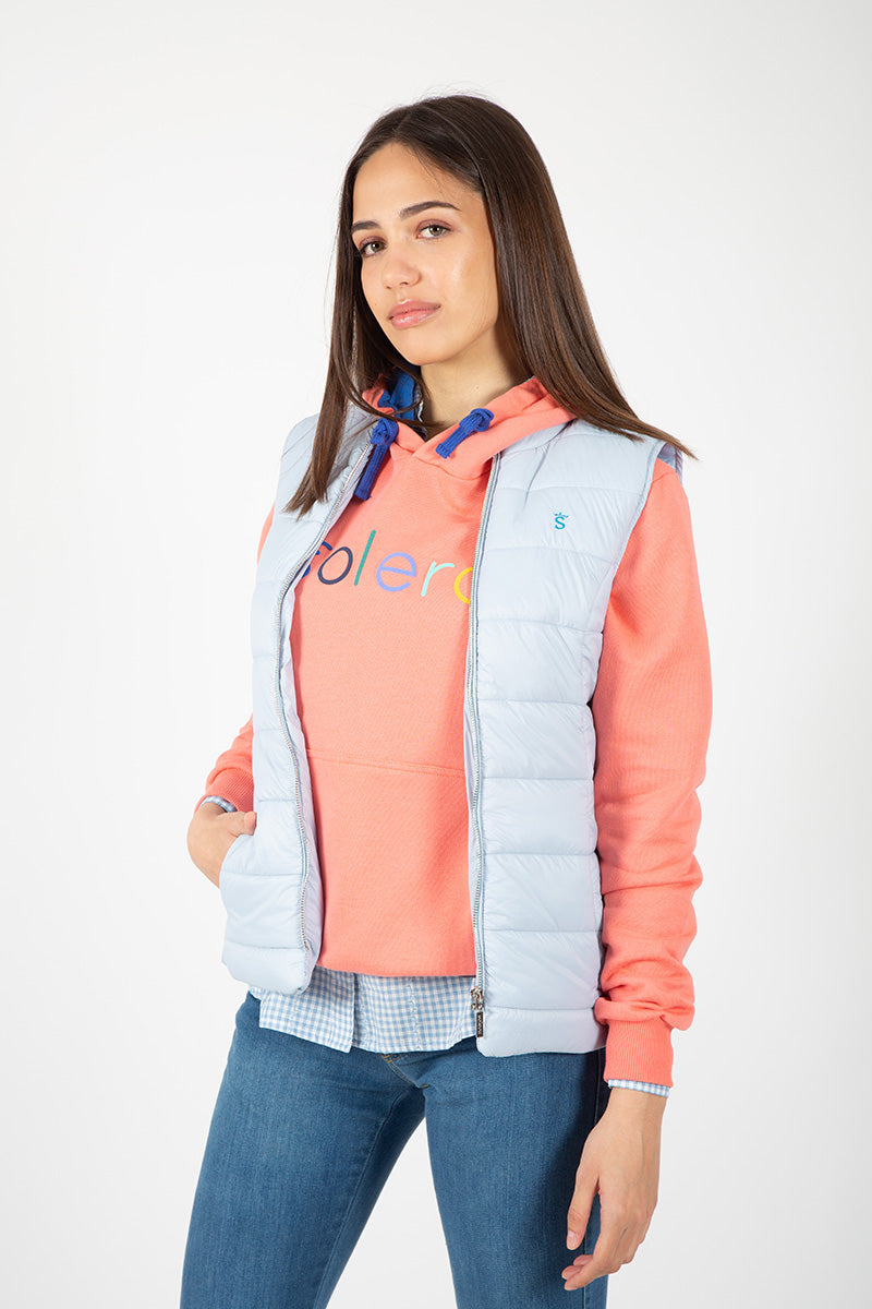 Gilet bleu clair
