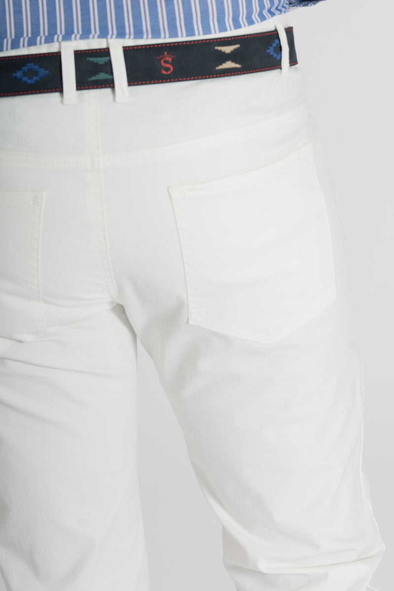 Pantalón 5 bolsillos blanco