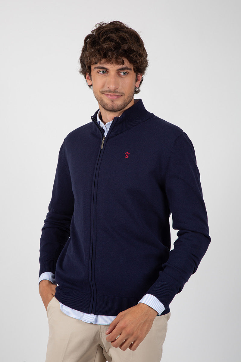 Chaqueta Cremallera Marino