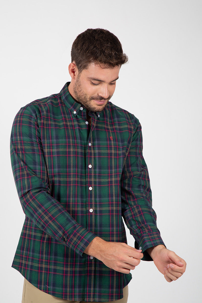 Green Checkered Color Shirt