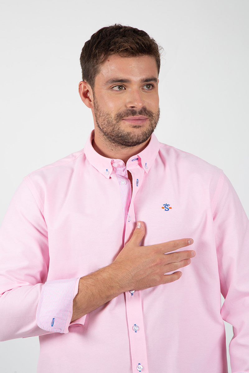 Camisa 0xford Rosa