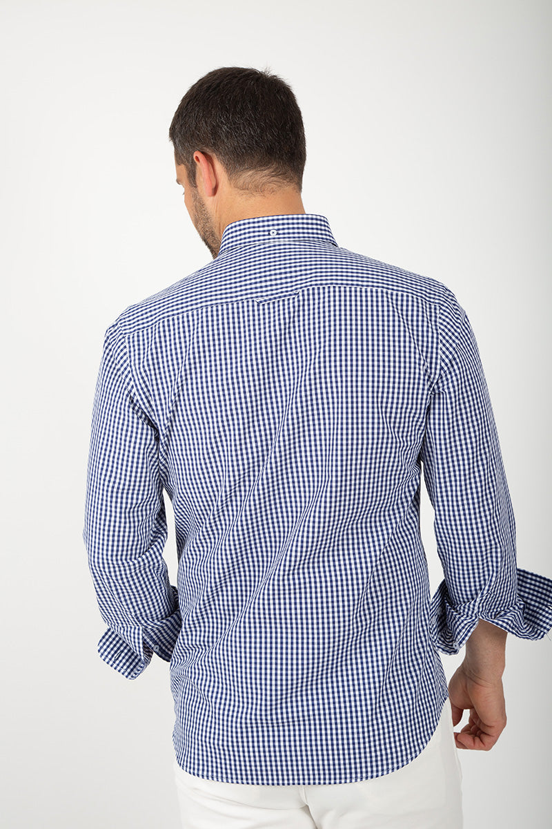 Camisa cuadro marino
