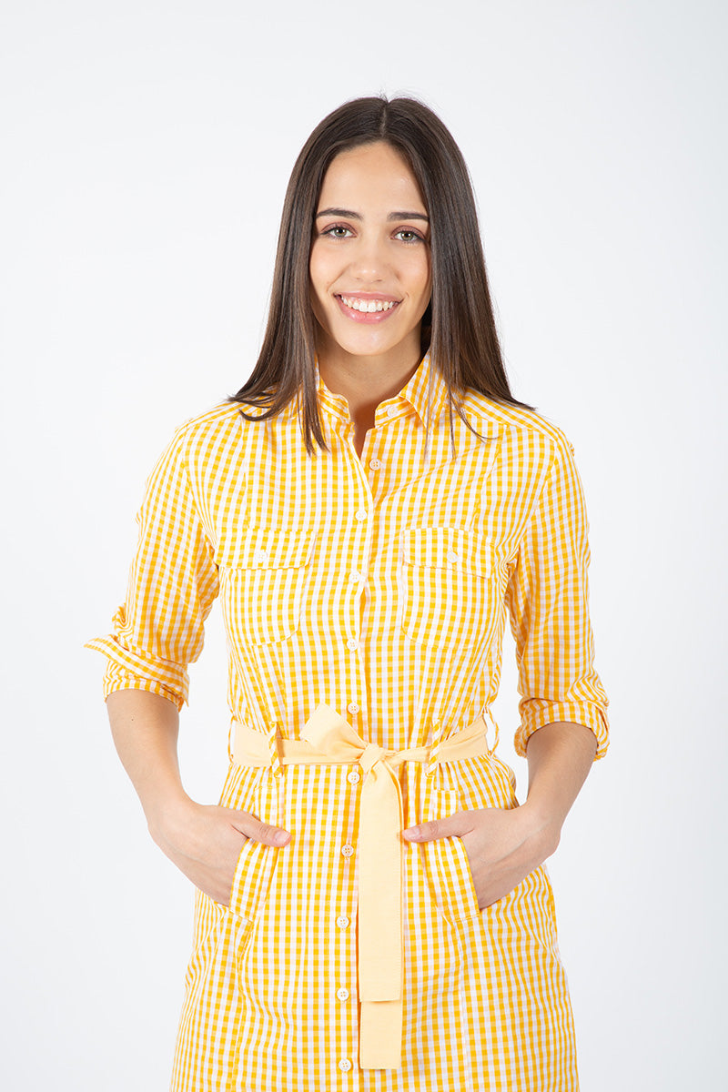 Vestido Xadrez Amarelo