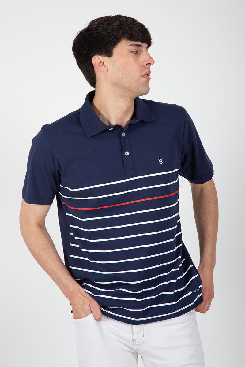 Polo marino rayas