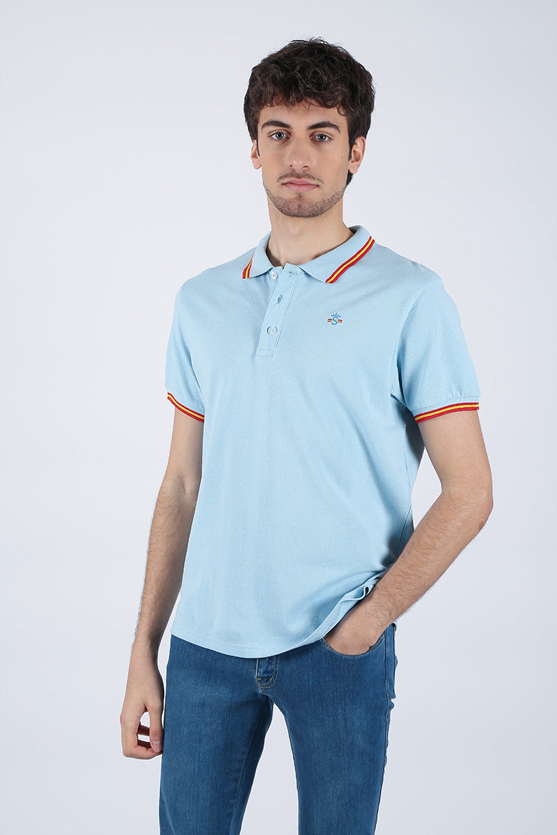 Polo España celeste