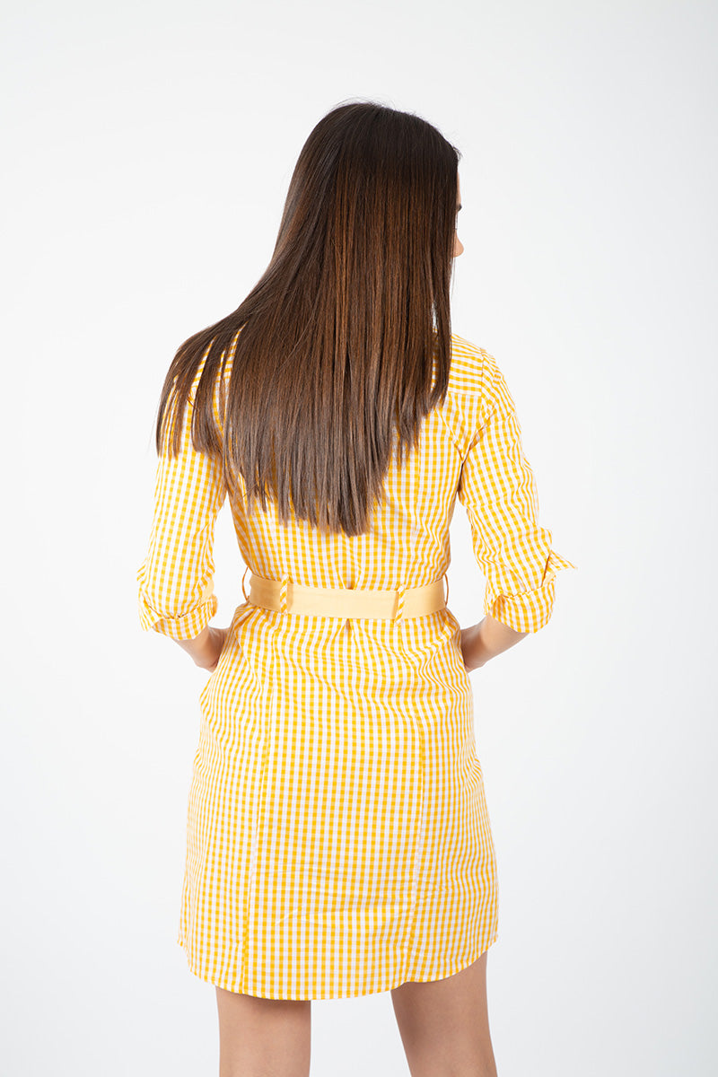 Vestido Xadrez Amarelo