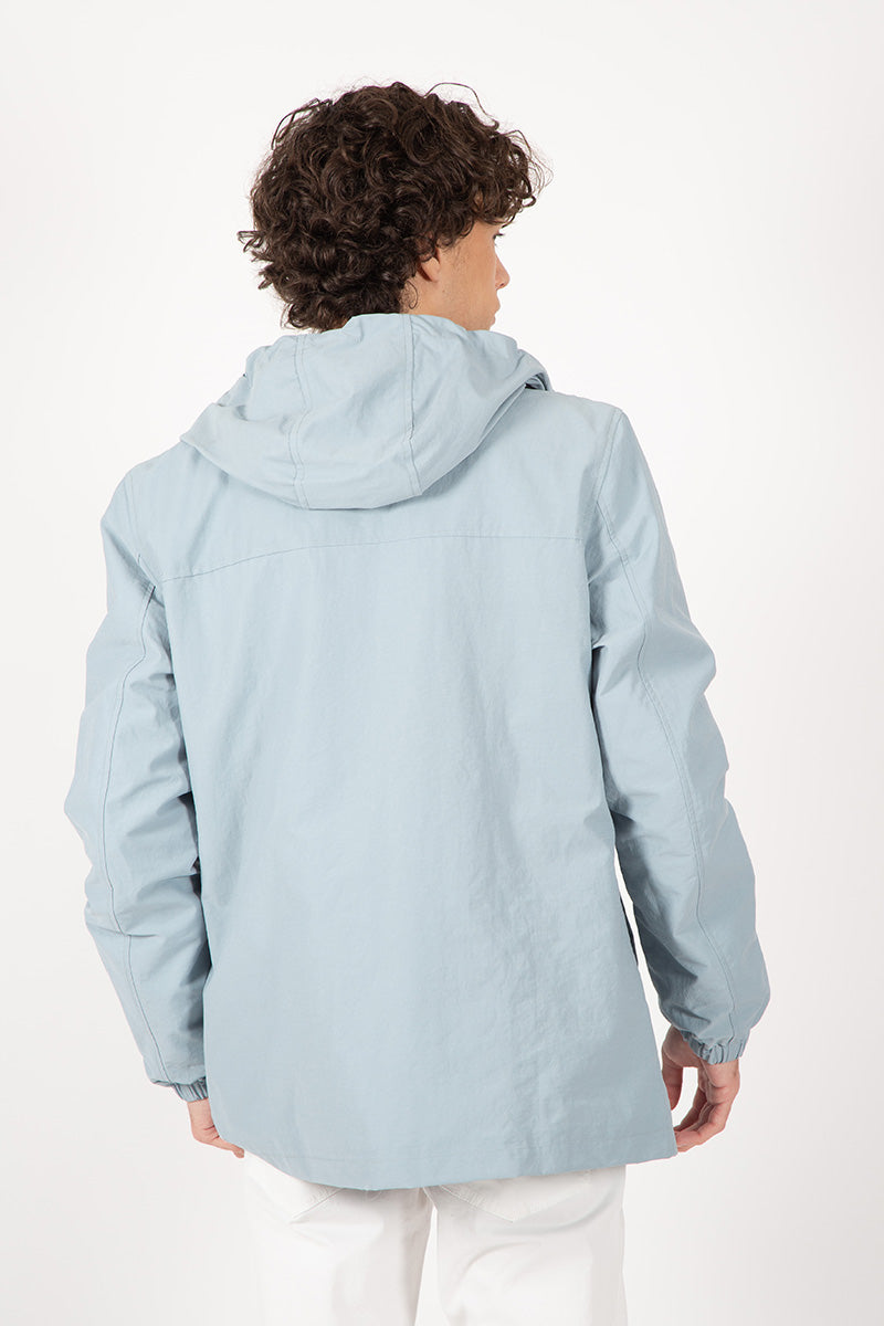 Parka Cortavientos Celeste