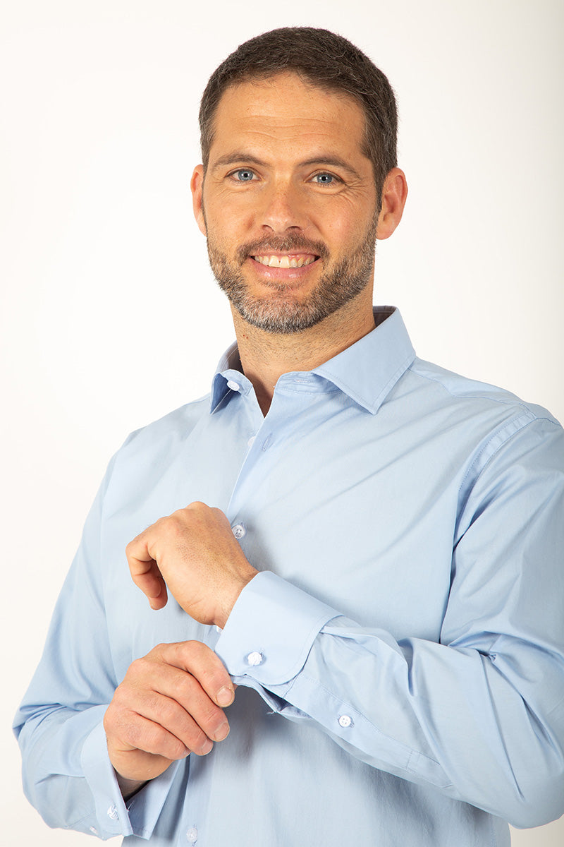 Chemise bleu clair