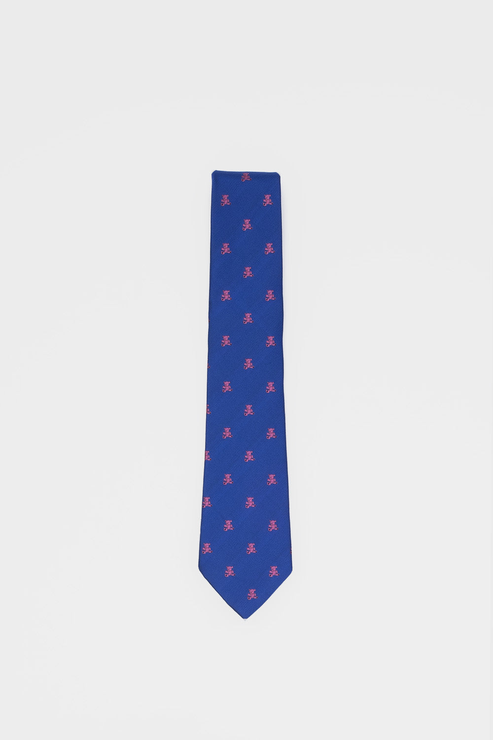 Cravate Ours Bleu et Rose