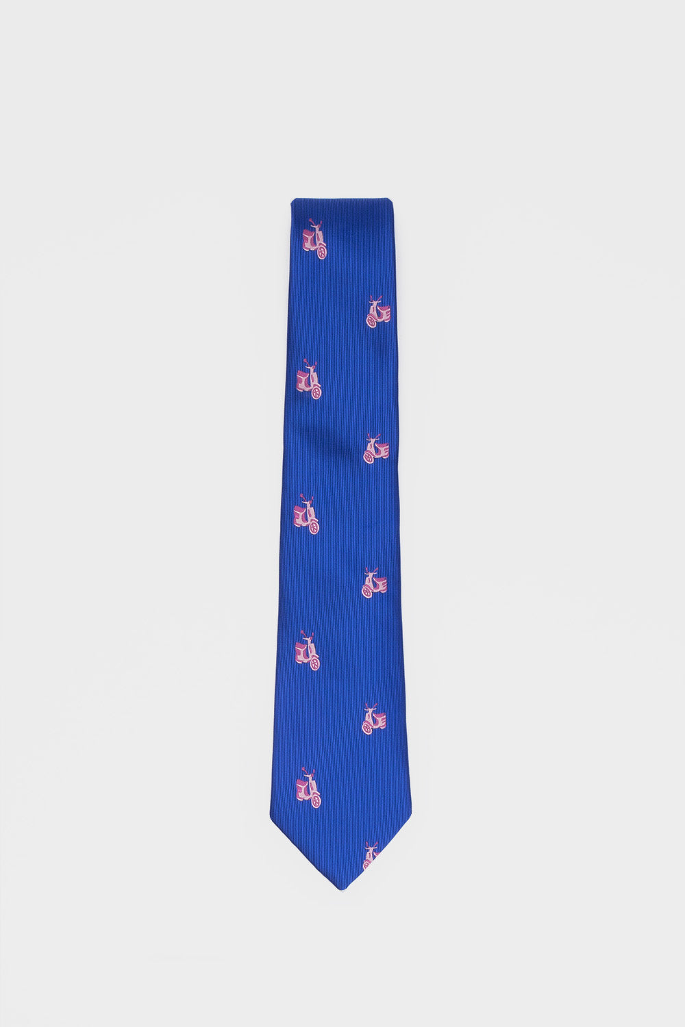 Cravate Moteur Bleue Et Rose
