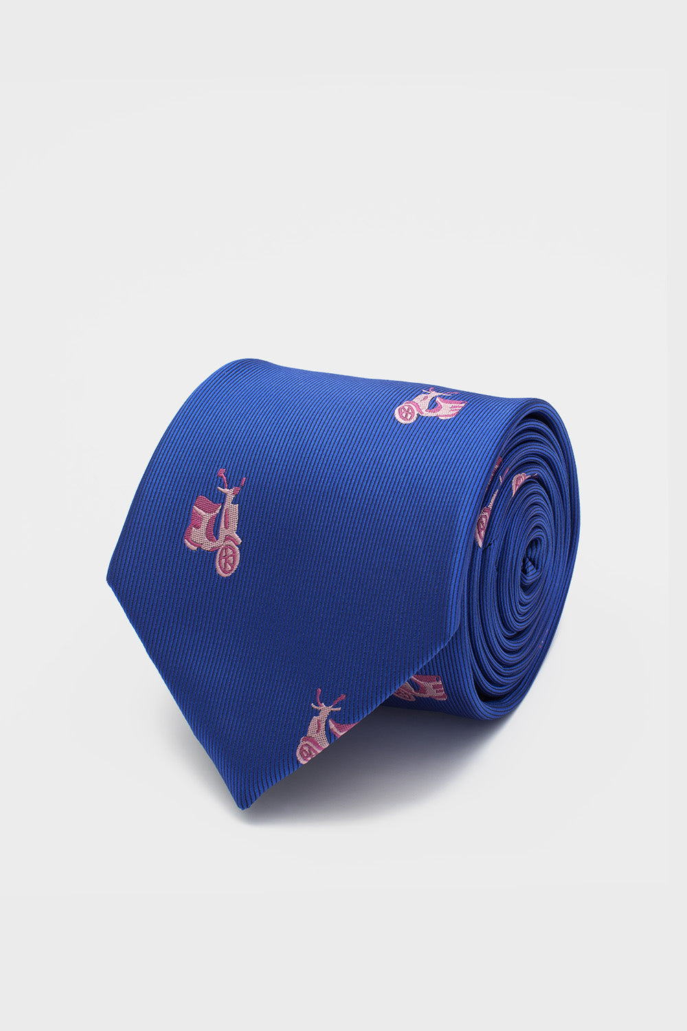 Cravate Moteur Bleue Et Rose