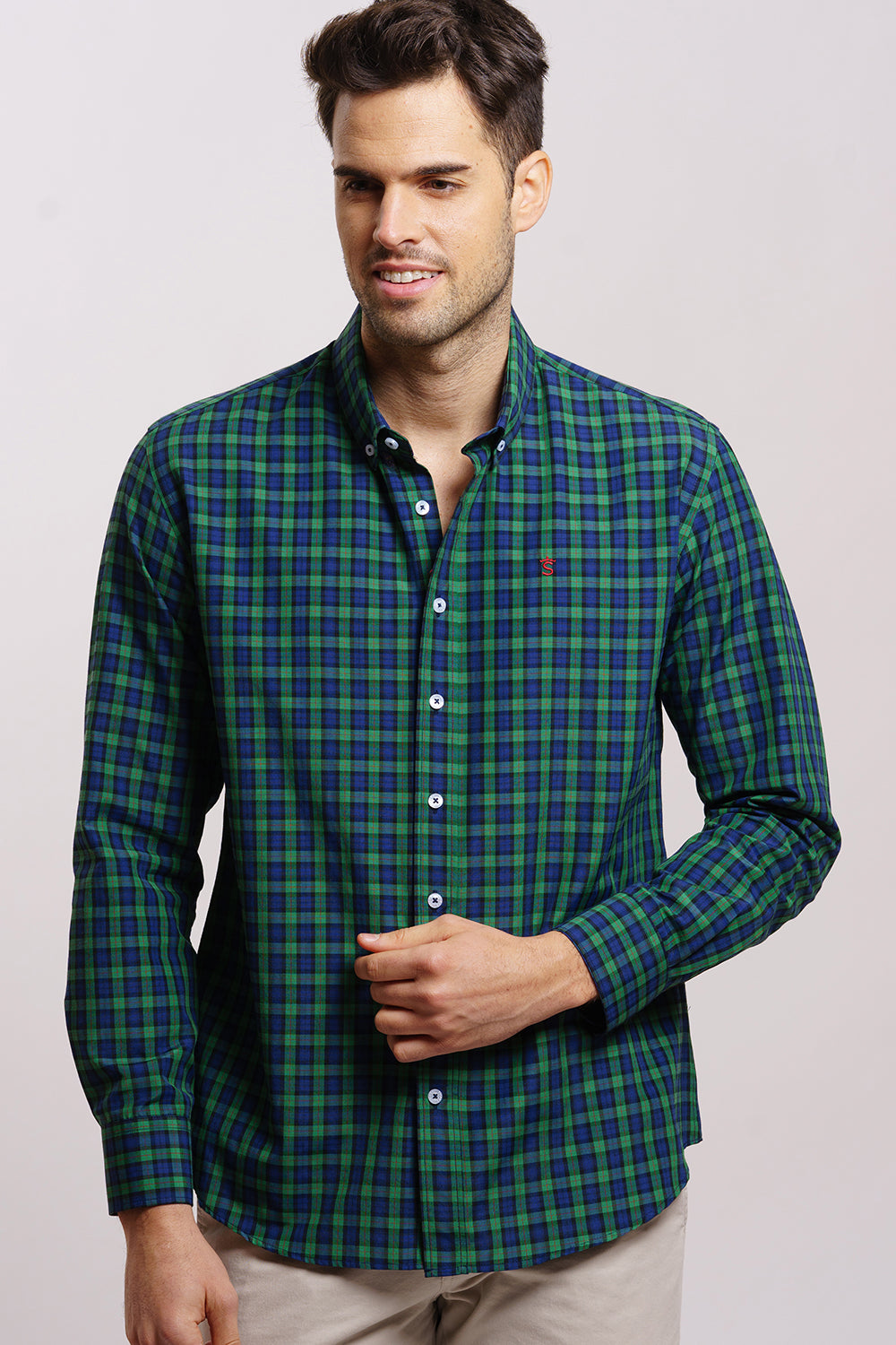 Camisa Marino/Verde