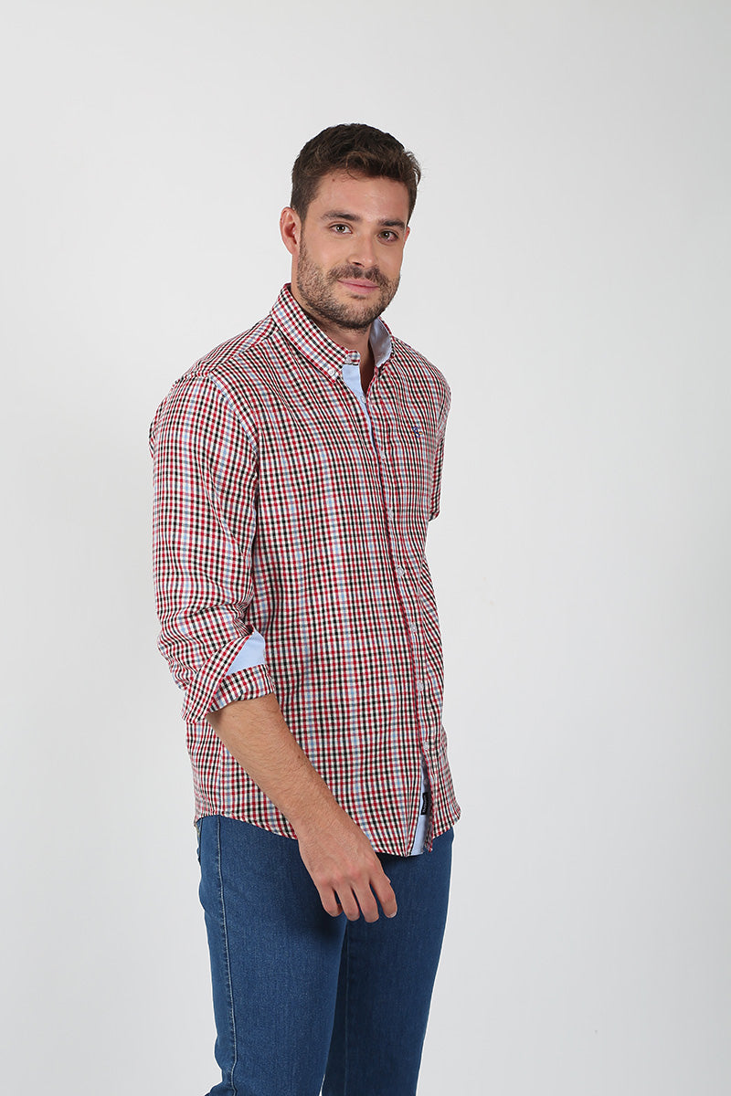 Camisa Rojo Cuadros