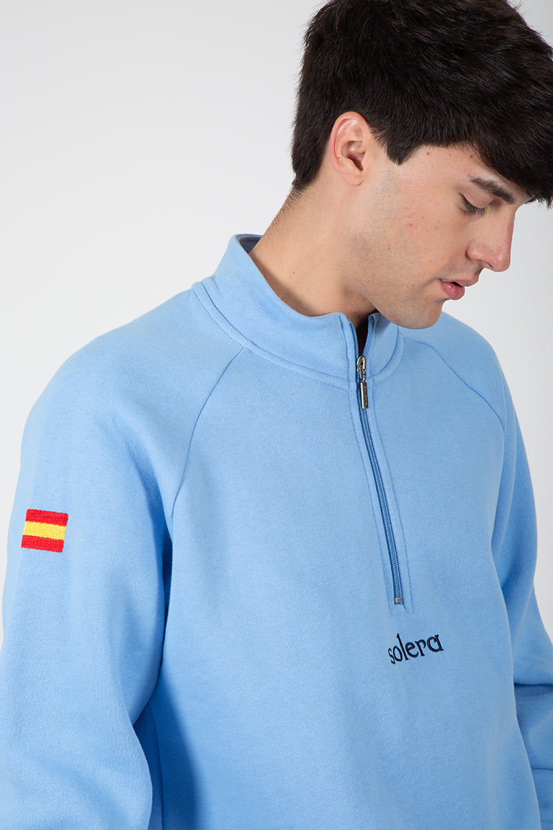 Sudadera Celeste