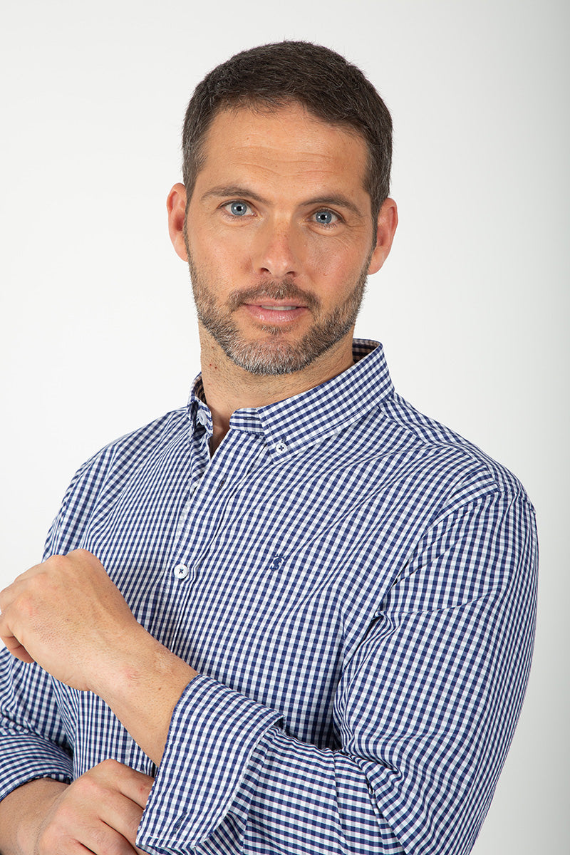 Camisa cuadro marino